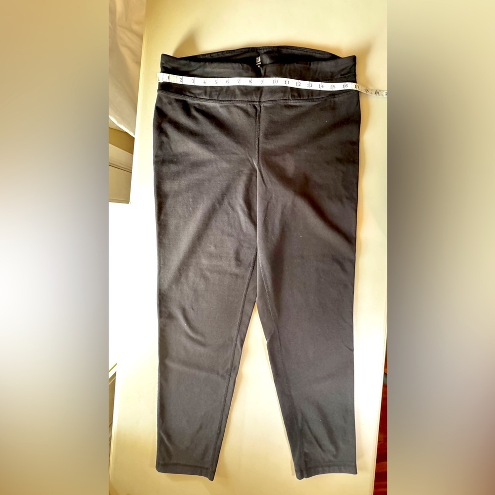 Ideology Black Cropped Leggings Women’s XL High Rise Athletic Yoga Workout Pants